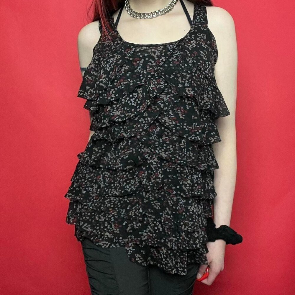 Addition Elle / Ruffley floral tank top ❤️🤎